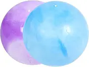 UPKOCH 2 Sets Marbleized Exercise Balls Inflatable Yoga Fitness Balls for Stability Balance Stretching and Outdoor Workouts Includes Two Pumps for Easy Inflation