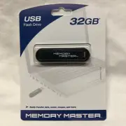 32 GB MEMORY MASTER USB Flash Thumb Drive USB 2.0 Pen Drive Stick PNY FAST SHIP