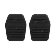 2X Brake Clutch Pedal Rubber Pedal Cover Black For Ford Focus Mondeo Transmit (for: Ford)