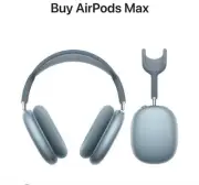 Apple Air Max Headphones Brand New Blue And USB-C Cord