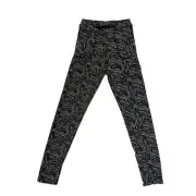 NWT Jeggology Dleece Lined Fall Leaf Brown Leggings Size S/M OSFA