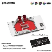 Barrow GPU Water Block for Gigabyte AORUS RTX 4090 MASTER 24G/RTX 4090 GAMING OC