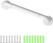 Bath Grab Rail, Disability Aids Hand Rail, 40cm/16inch Non-Slip Shower Grab Handle, Safety Support Wall Grab Bar with Stainless Steel Inner Tube and Nylon Outer Case