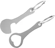 KALLORY 2Pcs Shopping Trolley Token Keychain Key Ring Coin Shape Token Remover Pendant Compact and Portable Trolley Unlocking Tool for