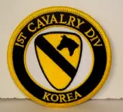 1st Cavalry Division Korea Korean War Veteran EMBROIDERED IRON ON PATCH