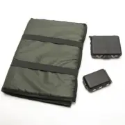 Portable Foldable Fishing Unhooking Mat with 2pc Lure Box Organizer Set