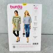 Burda 6345 Pullover Mini Dress or Top Misses Size 8 18 Sewing Pattern Easy