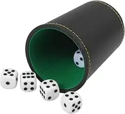 1 Set Compact Dice Rolling Cup with Dices and Party Dice Cups for Family Gatherings and Bar Entertainment Lightweight Travel Friendly