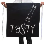 100% Cotton Master Chef Half Apron Heavy Duty Tasty