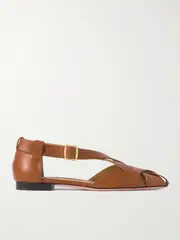 [BALLY] BALLY - Siana Woven Leather Flats - Tan - IT42 IT 42 Brown