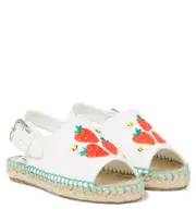 [Stella McCartney Kids] Stella McCartney Kids Strawberry espadrille sandals UK 4 white
