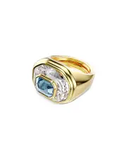 Swarovski Chroma Octagon Cut Crystal Cocktail Ring