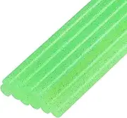uxcell Mini Hot Glue Sticks for Glue Gun 0.27-inch x 4-inch Green Glitter 10pcs