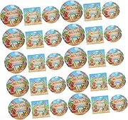 NOLITOY 1 Set Set Party Decorative Plate and Napkin Set Assorted Color Dinnerware Plates Napkins Disposable Tableware for