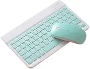 Leona Co Wireless Bluetooth Keyboard Mouse Combo: Compact and Versatile for Tablets, Laptops, PCs, and Smartphones (Green)