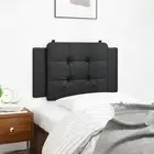 Black Faux Leather Headboard Cushion 90cm Soft Comfortable Support Decor
