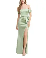 Dress the Population Gabrielle Off-the-Shoulder Gown