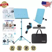 Versatile Music Stand & Notebook Holder with Adjustable Height - Easy Setup