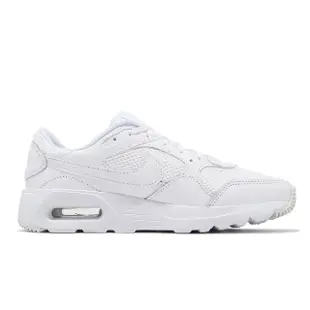 【NIKE 耐吉】休閒鞋 Wmns Air Max SC 女鞋 白 全白 氣墊 復古 百搭 小白鞋(CW4554-101)