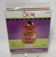 Sizzix Bigz Die Pumpkins with Crow and Leaves Approximate Size 3”x 4 1/2” New