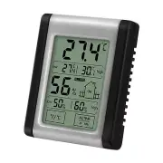 1PC Indoor Portable LCD Touchscreen Digital Display Temperature Humidity Monitor