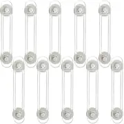 Child Safety Cabinet Locks - (10 Pack 16.5cm) Baby Proofing Latches to Drawer Door Fridge Oven Toilet Seat Kitchen Cupboard Appliance Trash Can with 3M Adhesive - Adjustable Strap No Drill No Tool
