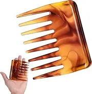 Curling Comb, Mini Portable Wide Teeth Comb, Handle-less Curling Comb, Anti-Static Hair Comb, Suitable for Men and Women in Hairdressing Salon on Travel