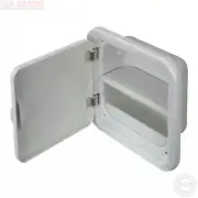 Bathroom Storage Locker White 260mm x 260mm x 75mm Boat Caravan RV