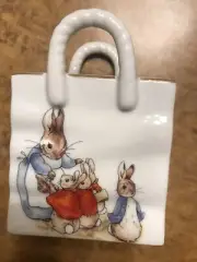Peter Rabbit Reutter Porzellan World Of Beatrix Potter Porcelain Gift Bag/Basket