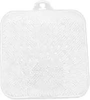 Transparent Suction Cup Shower Foot Scrubber Mat Foot Massager for Heel Arch and Toes Non Slip Portable for Comfortable Shower Experience