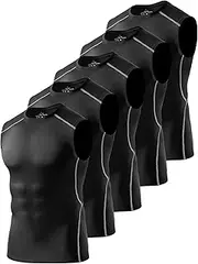 Celfaeree 4/5 Pack Athletic Sleeveless Shirts for Men Workout Tank Tops Compression Tank Top Gym Muscle Shirts for Running
