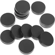Essential Backgammon Game Accessory 30pcs Round Plastic Chess Pieces Black White Set