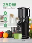 Masticating Juicer, Cold Press Juicer Machines with 5.3" Large Feed Chute, Easy
