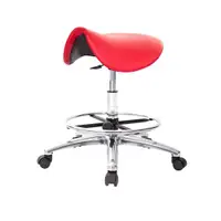在飛比找ETMall東森購物網優惠-GXG 馬鞍型 工作椅 (寬鋁腳+電金踏圈+防刮輪) TW-