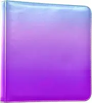 [GAIGEO] Purple Blue Ombre Album Photo, Leather Album Book for Pictures Memories, Photos can be Typeset Freely