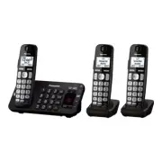 Panasonic KXTGE243B Expandable Digital Cordless Answering System 3 Handsets