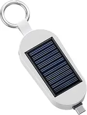 Solar Phone Charger Powar Bank - Compact Solar Battery, Powered Keychein Powar Bank Type C | Portable Charger with Wireless Watch Charging, 3000mAh Travel