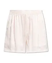Balenciaga Monogram Elastic Waist Shorts FR38,FR40 pink