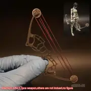 Handmade 1/12 Metal Bow Weapon For DIY 6'' Action Figure