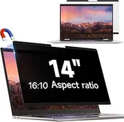 IPROKKO Magnetic Laptop Privacy Film 14 Inch 16:10, Removable Privacy Screen, Anti Blue Light Anti-Glare Privacy Screen Protector Privacy Filter for Hp/Dell/Acer/Lenovo/ThinkPad/Asus