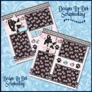 CAT MEOW Premade Scrapbook Pages paper printed layout DBDS