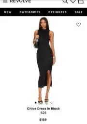 525 America Dress -Chloe Dress In Black - New With Tags