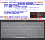 Keyboard Skin Cover for Dell XPS 15-9550 9560 9570 P56F Precision 5510 5520 5530