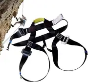 Climbing Harness Men, Half Body Safety Belt Rappelling Equip Climbing Gear, Comfortable Men Mountaineering Waist Strap Harness for Construction
