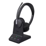 Yealink WH64 Hybrid Dual Teams DECT Wireless Headset, DECT & Bluetooth Wireless Technology, 3-Mic Noise Cancellation