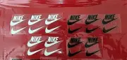 Vynil logo HTV IRON ON 20Pcs,2"×1"approx,2 colors ,10black, 10 white