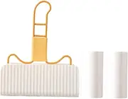 1pc Roller Brush Sticky Hair Pet Hair Remover Lint Remover Hair Roller Portable Hair Curler Lint Roller Refill Pocket Lint Roller Sticky Cat Hair Remover Yellow Wrought Iron