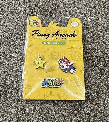 Super Mario Bros Star Super Mario 64 Pinny Arcade 3 Pin Set YL 35th Anniversary
