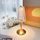 LED Bedside Desk Lamp Touch Dimmable Table Crystal Acrylic Night Light Bedroom