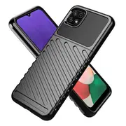 For Samsung Galaxy A22 5G Case Rugged Shockproof Heavy Duty Anti Slip Protective Armor Case Cover (Black)
